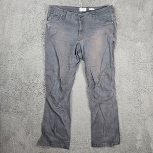 Off The Grid Mens 38x34 Gray Tactical Work Pants Boot Cut Canvas Utility Rugged